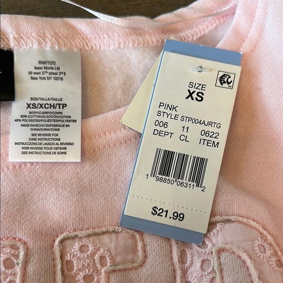 Special Thanks Pink Sweatshirt with 'Loved' Appliqué - Picture 4 of 5